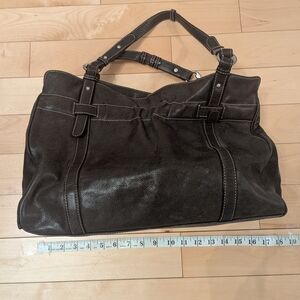 Stylish Black Leather Handbag